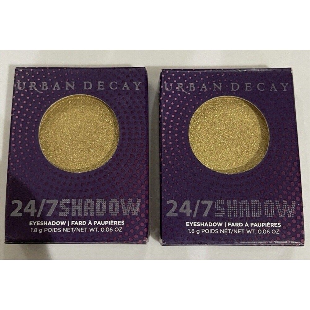 2  X Urban Decay  Overdraft 24/7 Shadow gold shimmer FULL SIZE AUTHENTIC